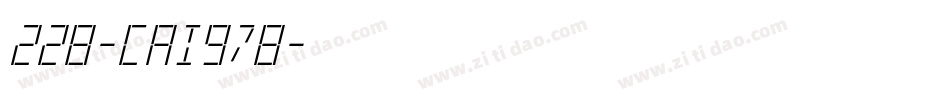 228-CAI978字体转换