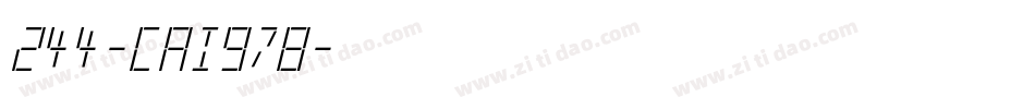 244-CAI978字体转换