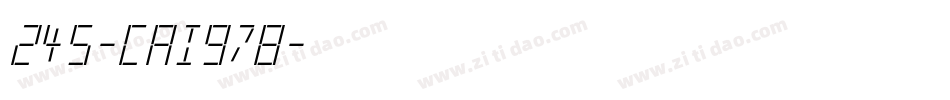 245-CAI978字体转换