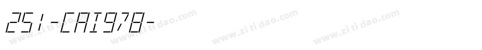 251-CAI978字体转换