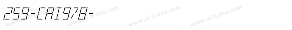 259-CAI978字体转换