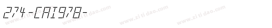 274-CAI978字体转换