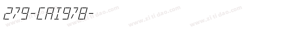 279-CAI978字体转换