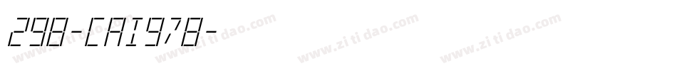 298-CAI978字体转换
