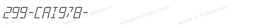 299-CAI978字体转换
