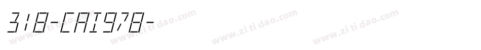 318-CAI978字体转换