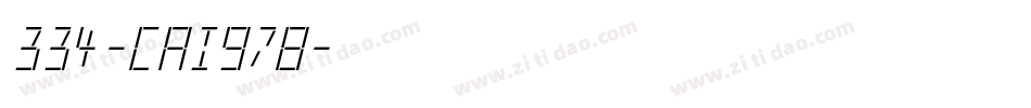 334-CAI978字体转换