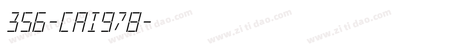 356-CAI978字体转换