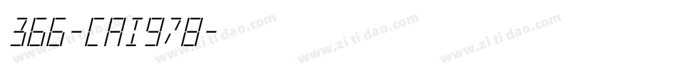366-CAI978字体转换