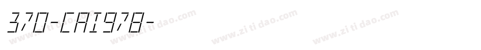 370-CAI978字体转换