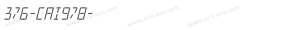 376-CAI978字体转换