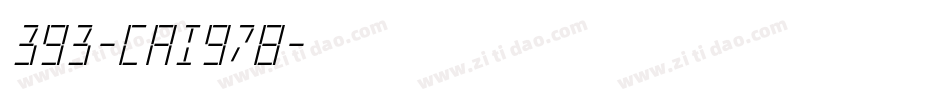 393-CAI978字体转换