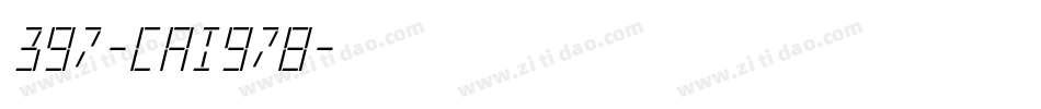 397-CAI978字体转换
