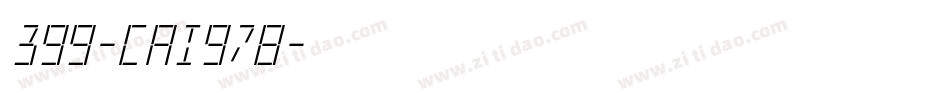 399-CAI978字体转换