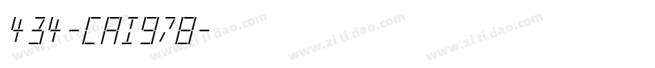 434-CAI978字体转换