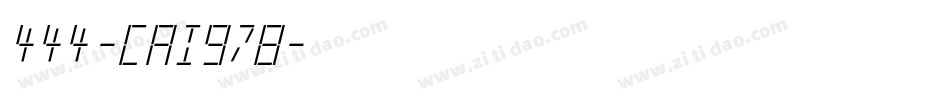 444-CAI978字体转换