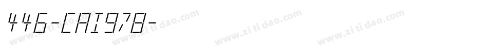 446-CAI978字体转换