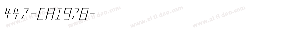447-CAI978字体转换