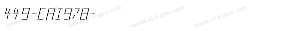 449-CAI978字体转换