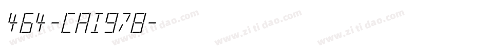 464-CAI978字体转换