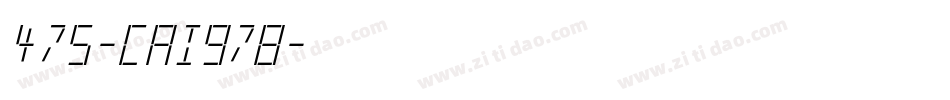 475-CAI978字体转换