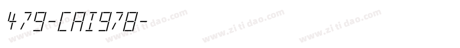 479-CAI978字体转换