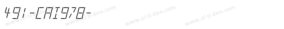491-CAI978字体转换