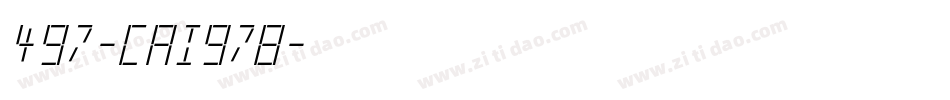 497-CAI978字体转换