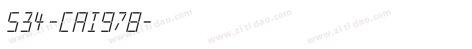 534-CAI978字体转换