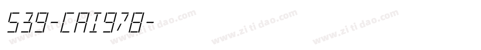 539-CAI978字体转换