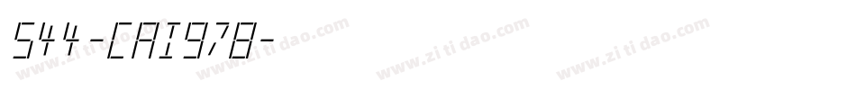 544-CAI978字体转换