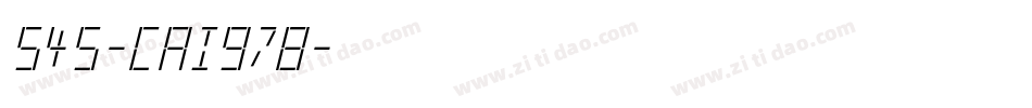 545-CAI978字体转换