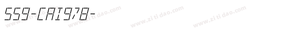 559-CAI978字体转换