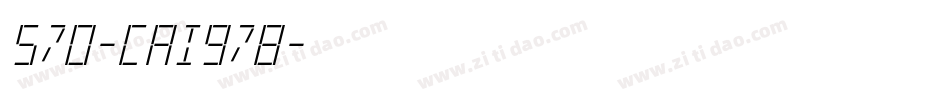 570-CAI978字体转换