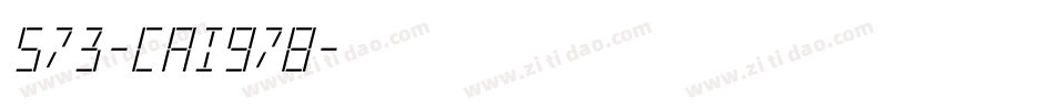 573-CAI978字体转换