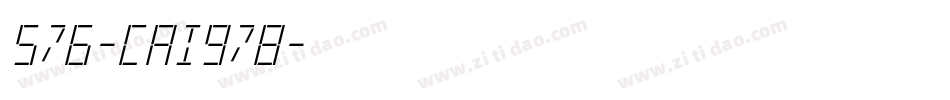 576-CAI978字体转换