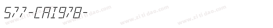 577-CAI978字体转换