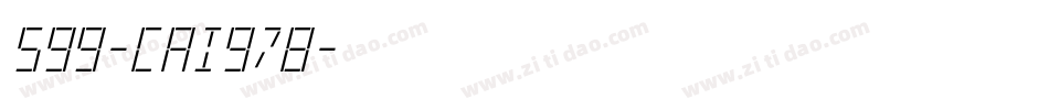 599-CAI978字体转换