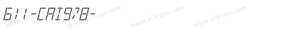 611-CAI978字体转换