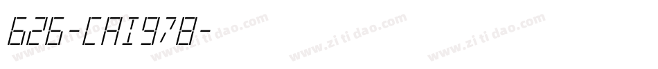 626-CAI978字体转换