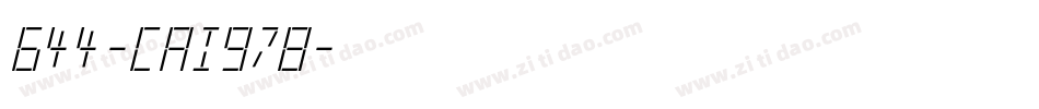 644-CAI978字体转换