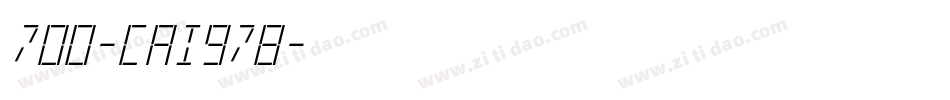 700-CAI978字体转换