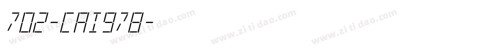 702-CAI978字体转换
