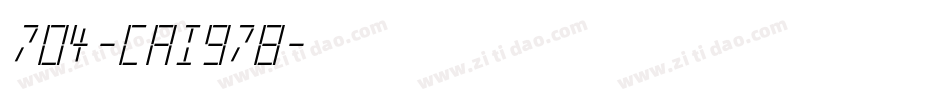 704-CAI978字体转换