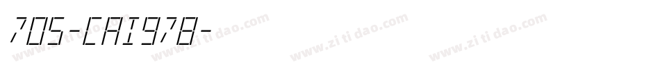 705-CAI978字体转换