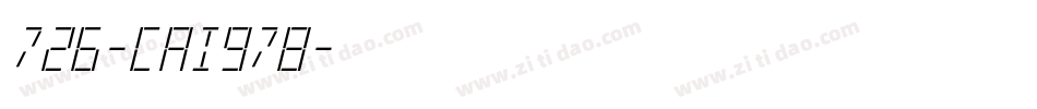 726-CAI978字体转换