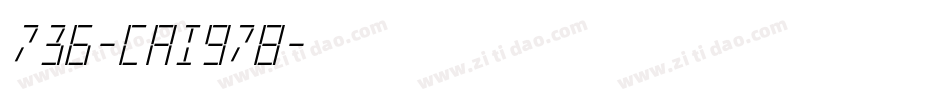 736-CAI978字体转换