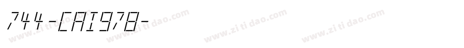 744-CAI978字体转换