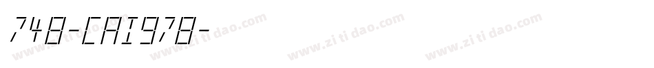 748-CAI978字体转换