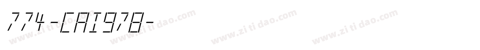774-CAI978字体转换